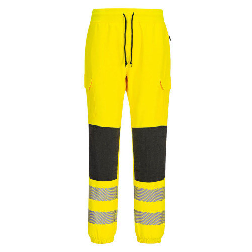 Portwest KX346 PW3 Flexi Jogger Hi-Vis, Yellow/Black