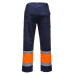 Portwest L049 High Visibility Lightweight Two-Tone Combat Trousers, Orange/Navy