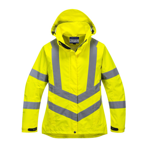 Portwest LW70 Women's Hi-Vis Breathable Jacket, Yellow