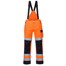Portwest MV71 Modaflame Waterproof Multi-Standard Arc Flash Trouser, Orange/Navy