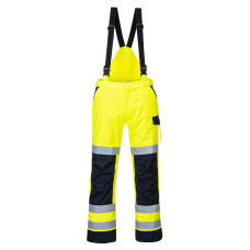 Portwest MV71 Modaflame Waterproof Multi-Standard Arc Flash Trouser, Yellow/Navy