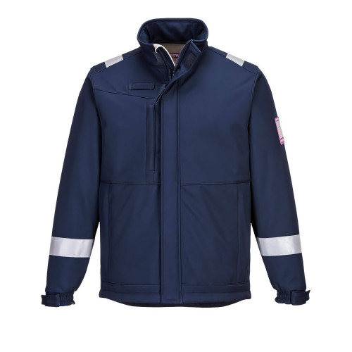 Portwest MV73 Modaflame Softshell Jacket, Navy Blue
