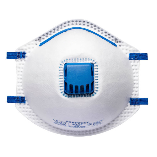 Portwest P201 Mascherina FFP2 Con Valvola, Bianco