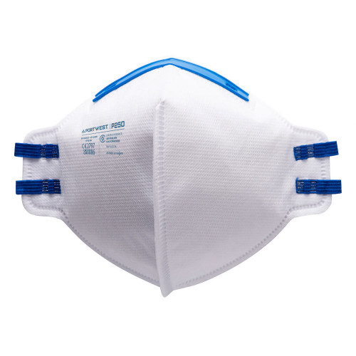 Portwest P250 Mascherina FFP2 pieghevole (Pk20), Bianco