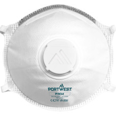 Portwest P304 FFP3 Dolomite Light Cup Mask with Valve, White