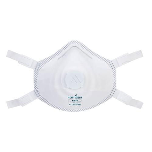 Portwest P305 Mascherina FFP3 Dolomia Con Valvola Premium, Bianco