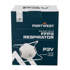 Portwest P311WHR FFP3 Valved Dust Mask (PK10)