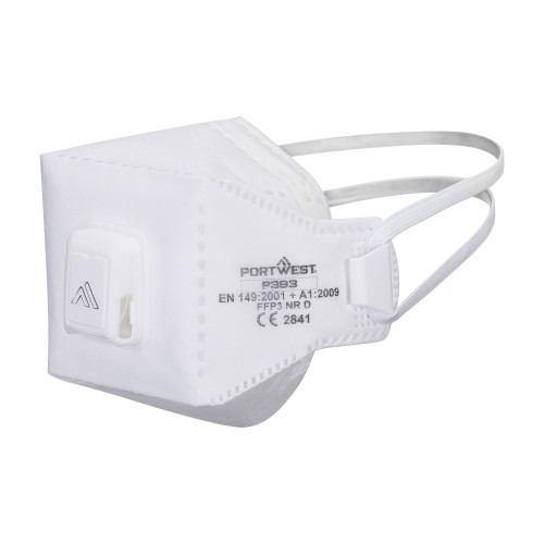 Portwest P393WHR EAGLE FFP3 PRO- Mascherina Pieghevole Dolomite con Valvola