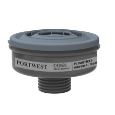 Portwest P946 P3 Particulate Filter Universal Fit (Pk6), Black