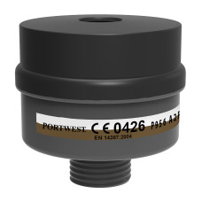 Portwest P956 A2P3 Combination Filter Universal Fit (Pk4), Black