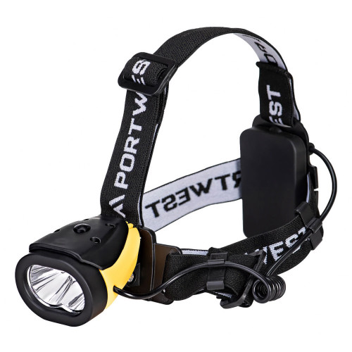 Portwest PA63 Headlamp, Yellow/Black