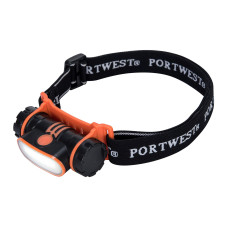 Portwest PA70 USB Rechargeable LED Headlamp, Black