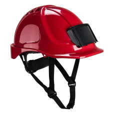 Portwest PB55 Endurance Badge Holder Helmet, Red