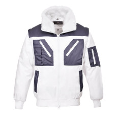 Portwest PJ20 Giacca Pilot Bicolore, Bianco