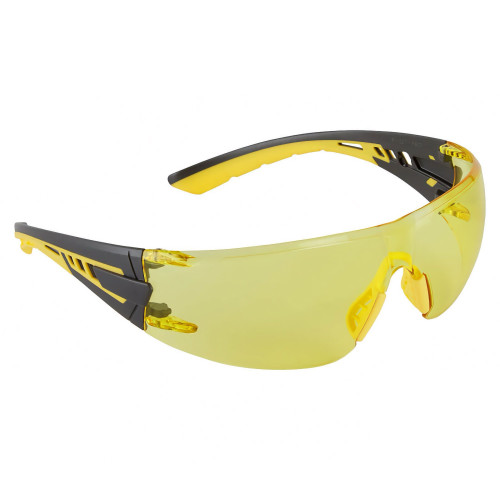 Portwest PS27 Tech Look Lite KN Safety Glasses, Amber