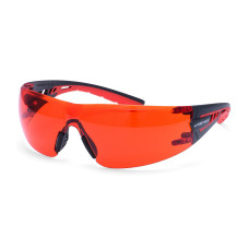 Portwest PS27 Tech Look Lite KN Safety Glasses with Red Lens