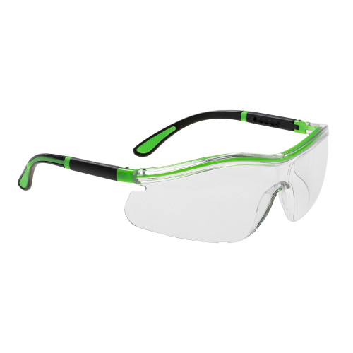 Portwest PS34 Occhiali Neon, Trasparente