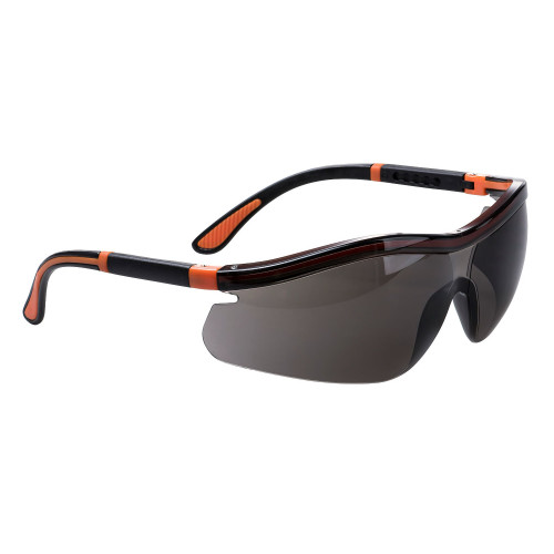 Portwest PS34 Neon Glasses, Smoke
