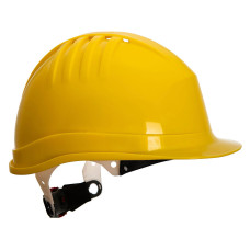 Portwest PS62 Expertline Safety Helmet (Wheel Ratchet), Yellow
