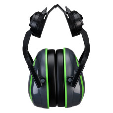 Portwest PW03GGN HV Extreme Ear Defenders Low Clip-On Metal Free