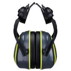 Portwest PW04GYR HV Extreme Ear Defenders Medium Clip-On Metal Free