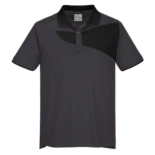 Portwest PW210 PW2 Polo S/S, Grey/Black