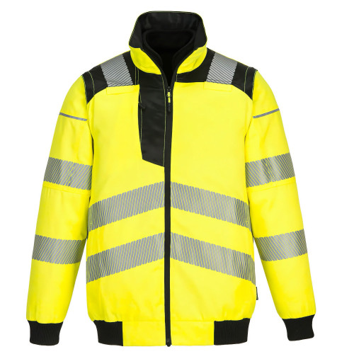 Portwest PW302 Bomber PW3 Hi-Vis 3-in-1, Yellow/Black