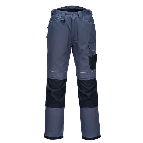 Portwest PW304 Lightweight Stretch Trousers, Grey/Black