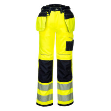 Portwest PW306 PW3 Hi-Vis Stretch Holster Trousers, Yellow/Black