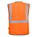 Portwest PW309 PW3 Hi-Vis Executive Vest, Orange/Black