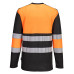 Portwest PW312 PW3 Hi-Vis T-shirt Class 1 M/L, Orange/Black