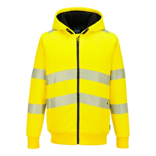Portwest PW321YER PW321 Hi-Vis Winter Zip-Up Hoody