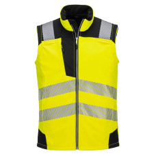 Portwest PW325 Hi-Vis Softshell Vest (3L), Yellow/Black
