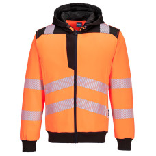 Portwest PW327 PW3 Hi-Vis Hooded Sweatshirt, Orange/Black