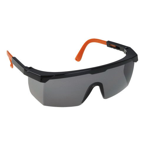 Portwest PW33 Classic Safety Glasses, Smoke/Black/Orange Portwest PW33 Classic Safety Glasses, Smoke/Black/Orange
