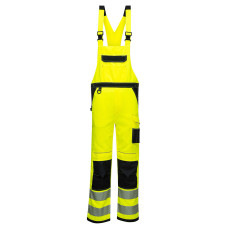 Portwest PW344 PW3 Hi-Vis Dungarees, Yellow/Black