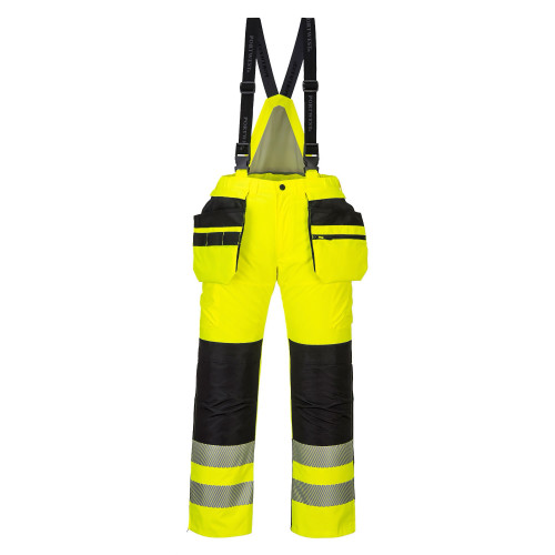 Portwest PW351 High Visibility Winter Salopette, Yellow/Black Portwest PW351 High Visibility Winter Salopette, Yellow/Black