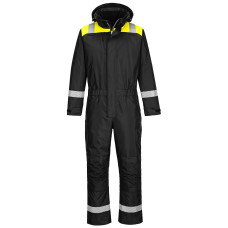 Portwest PW353 PW3 Winter Suit, Black/Yellow