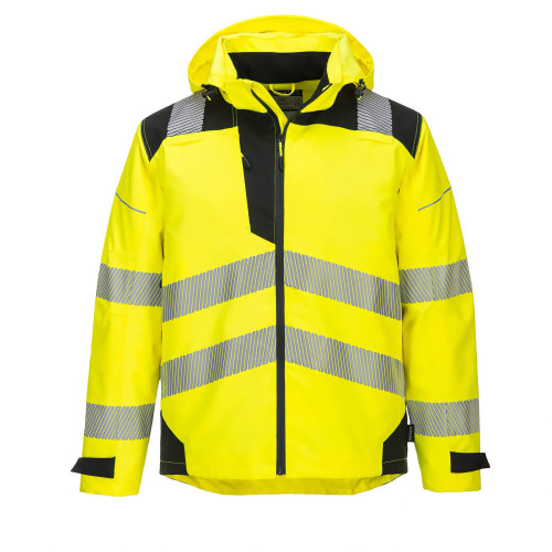 Portwest PW360 PW3 Extreme Breathable Waterproof Jacket, Yellow/Black