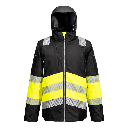 Portwest PW364YBR pw3 High Visibility Winter Jacket Class 4