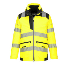 Portwest PW367 PW3 Hi-Vis 5-in-1 Jacket, Yellow/Black