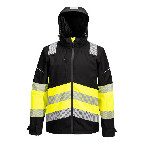 Portwest PW368YBR PW3 HI-Vi Extreme Class 1 Breathable Waterproof Jacket