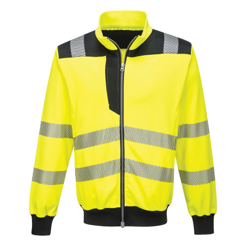 Portwest PW370 PW3 Felpa Hi-Vis, Giallo/Nero