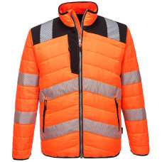 Portwest PW371 PW3 Baffle Hi-Vis Jacket, Orange/Black