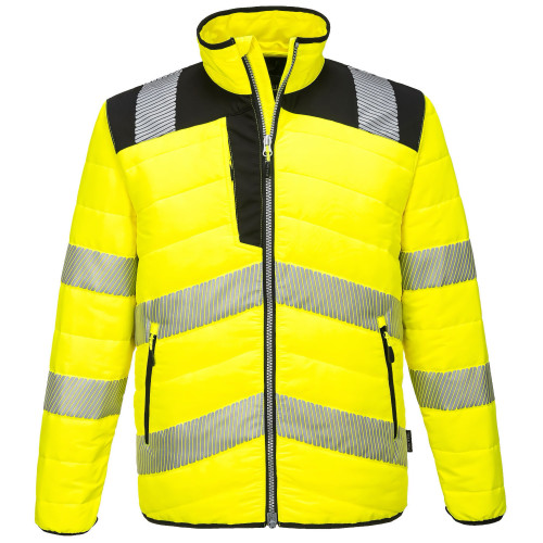 Portwest PW371 PW3 Hi-Vis Baffle Jacket, Yellow/Black