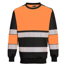 Portwest PW376 Felpa PW3 H-Vis classe 1, Arancione/Nero
