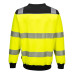 Portwest PW379 Hi-Vis Crew Neck Sweatshirt, Yellow/Black Portwest PW379 Hi-Vis Crew Neck Sweatshirt, Yellow/Black