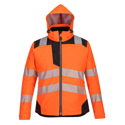 Portwest PW382 PW3 Women's Winter Jacket, Orange/Black