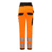 Portwest PW385 Women's High Visibility Stretch Work Trousers, Orange/Black