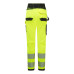 Portwest PW385 Women's High Visibility Stretch Work Trousers, Yellow/Black